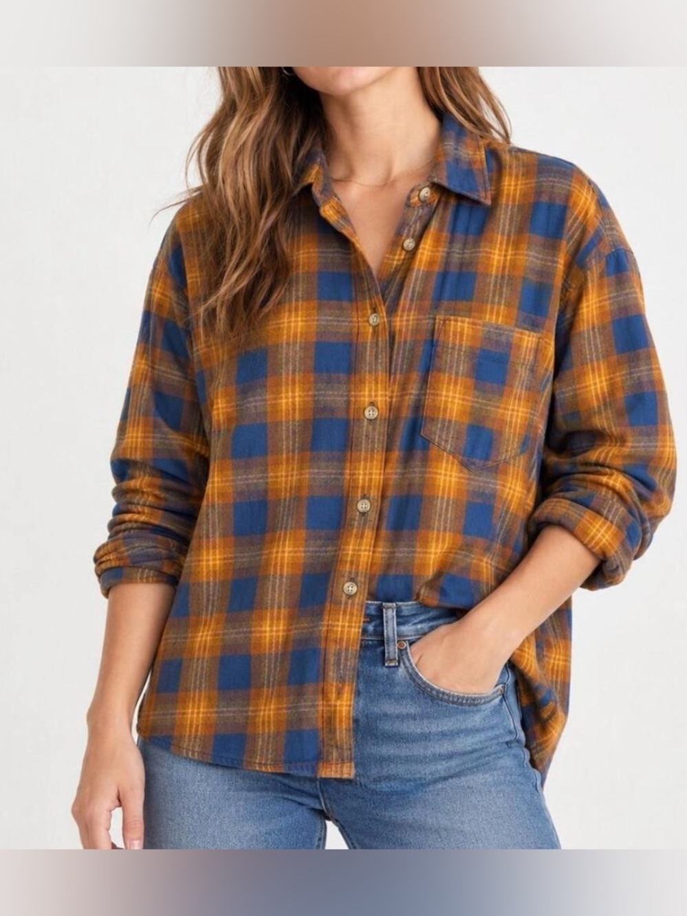 Madewell Westward Cotton Flannel Size XS